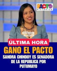 CONOZCA A LA SENADORA Y  LOS NUEVOS REPRESENTANTES DEL DEPARTAMENTO DEL PUTUMAYO.